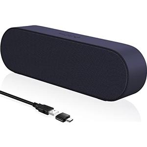 YYV Casse PC, Altoparlanti per Computer con Alimentazione USB, Mini Casse Soundbar Portatile Altoparlante per PC, Desktop, Laptop, Controllo del Volume e Pulsante Muto