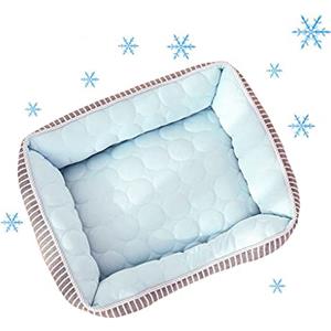 lovecabin Rinfrescante Cuccia per Cani Estivo Letto Ortopedico Ice Silk Lavabile Antiscivolo per Il Viaggio Dell'interno per Cani di Media E Piccola Taglia