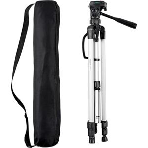Amazon Basics Treppiede binoculare da 152 cm, per telecamera, leggero, con DSLR e custodia, Nero