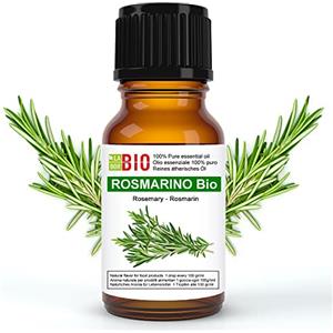 Laborbio Rosmarino Bio Olio essenziale 100% Puro 10 ml - Uso interno Terapeutico Alimentare Diffusori Aromaterapia Cosmetica Cucina - Laborbio