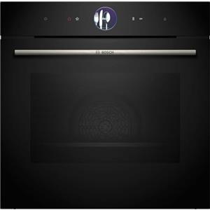 Bosch HRG7764B1, Smarter iQ700 - Forno da incasso con funzione vapore, 60 x 60 cm, prodotto in Germania, pirolisi e idrolisi, termometro per arrosti, Air Fry, schermo a colori touch screen 4D, aria