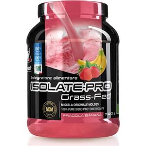 NET Integratori ISOLATE PRO Grass Fed - 700g Cioccolato - Proteine Isolate Con EAA Aminoacidi Essenziali e BCAA - Massimizza La Sintesi Proteica e La Crescita Muscolare