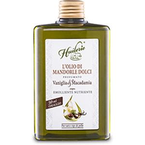 Huilerie Olio di Mandorle Dolci Vaniglia e Macadamia 300ml - Emolliente e Nutriente per Massaggi