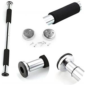 FFitness FSMDK822 | 1 Barra | Attrezzo per Trazioni Muro alla Sbarra 2-Way Acciaio Inossidabile Body Crunch Porta 83 - 130 cm Allenamento in Sospensione Bicipiti Tricipiti Pettorali Addominali