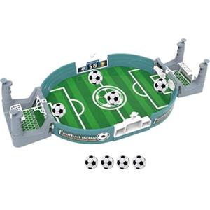 GERUI Mini biliardino, calcio balilla genitore-figlio, gioco interattivo di calcio da tavolo, mini biliardino per bambini, mini giocattolo di calcio con 4 palloni da calcio, per bambini di 3+ anni e