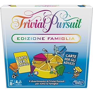 Hasbro Gaming Trivial Pursuit Edizione Famiglia, Gioco da Tavolo Classico per Serate con Amici, Quiz Multicolore per Bambini e Bambine da 8 anni in su