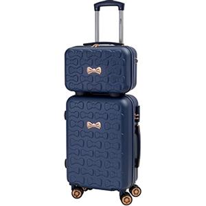 CABIN GO 5591 Set 2 Valigie Trolley Viaggio Rigide ABS, Bagaglio a Mano e da Stiva, Trolley rigido con ruote girevoli 55x40x20 e Bagaglio a Mano rigido 35x27x16