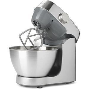 Kenwood KHC29.A0SI Impastatrice Planetaria Prospero+, Ciotola capiente in acciaio da 4,3L, Dotato di 3 utensili di miscelazione, Potenza 1000watt, Sistema di sicurezza, Piedini antiscivolo, Silver