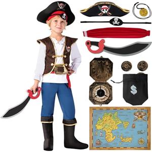 Spooktacular Creations Costume Halloween da Pirata Bambini Vestito Ferragosto Pirata per Bambini Bambine