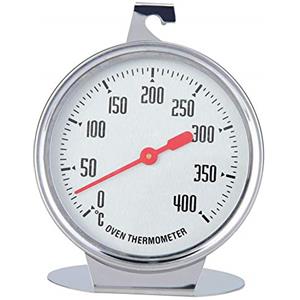 Tyenaza Termometro da Forno, 0~400 ℃ Termometro da Forno Interno in Acciaio Inox per Appendere, Multifunzione Termometro per Monitoraggio per Alimenti da Cucina per Cottura Barbecue e Cucinare