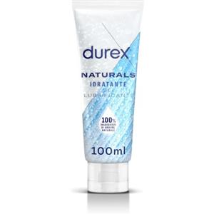 Durex Naturals, Lubrificante Sessuale Intimo, Gel Lubrificante Lenitivo Idratante con Acido Ialuronico per Rapporti Intimi e Secchezza Vaginale, 100% Ingredienti di Origine Naturale, 100ml