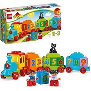 LEGO Duplo My First Il Treno dei Numeri, Giochi Educativi Didattici, Grandi Mattoncini Numerati, Giocattolo per Bambino e Bambina di 1.5+ Anni, 10847