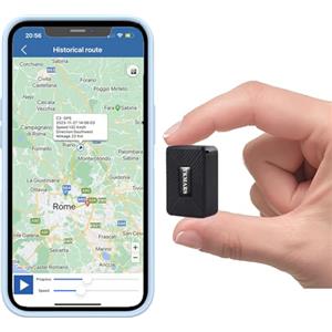 TKMARS Micro Localizzatore GPS Spia Auto Mini GPS Tracker con Microfono Portatile Mini Localizzatore APP Senza Abbonamento IP65 Impermeabile Magnete Integrato per Bambini Anziani