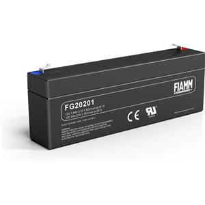 FIAMM FG20201 Batteria al Piombo 12V 2,0Ah - 800g, Dimensioni 178x35x60mm, Terminale Faston