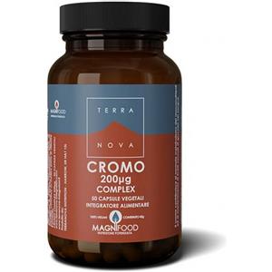 Terranova Complesso di Cromo 200µg - Integratore per Metabolismo Carboidrati, 50 Capsule