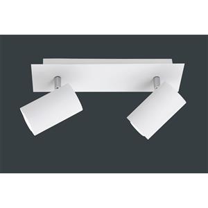 Trio Marley Faretto Orientabile in Metallo Bianco, 2x35 Watt, Attacco GU10, 30x9x15 cm