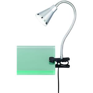 Reality Arras Lampada a Morsetto LED Flessibile in Alluminio e Titanio, 4W, 400LM, 3000K