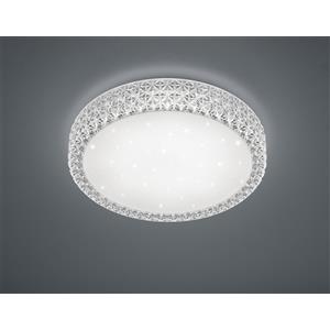 Reality Pegasus Plafoniera LED Dimmerabile 21W/24W, Effetto Cielo Stellato, Diametro 40 cm, Bianco