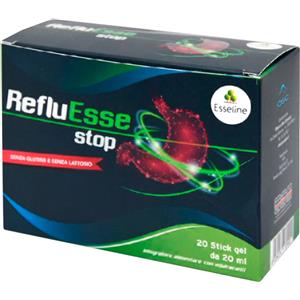 Oliverio Stilo Company REFLUESSE STOP 20 Stick Gel - Integratore alimentare per il controllo dell'acidità gastrica