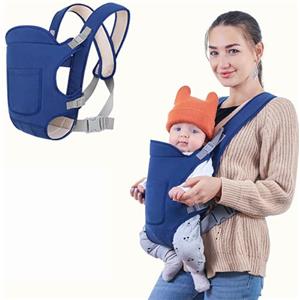 HEYOUTH Marsupio Neonato,Marsupio Neonato 0-24 Mesi,Fascia Porta Bebe,Marsupio Neonati Ergonomico, Porta Bambino da 0-24 Mesi(Inferiore a 15kg) Puro Cotone Traspirante Leggero per Neonati