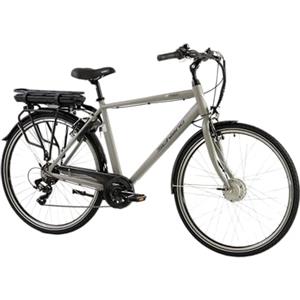 F.lli Schiano E- Moon, Bicicletta elettrica Uomo, Grigio, 28