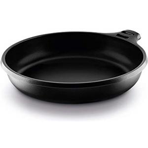 Castey Fundix Castey - Padella Antiaderente in Alluminio pressofuso per Cottura a induzione, ø 28 cm, con Manico Rosso Removibile