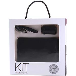 Vinotech Kit Vino: Cavatappi di Design e Accessori Completi per Raffreddare e Conservare il Vino