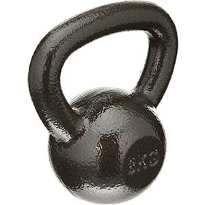 Amazon Basics Kettlebell in ghisa, 6 kg, Nero