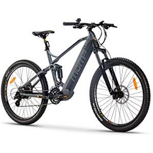 moma bikes Bicicletta MTB Elettrica VAE, EMTB 27.5, Alluminio, SHIMANO ALTUS 24v, Doppie sospensioni, Freni a Disco idraulico, Batteria integrata Litio 48V 13Ah