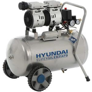 Hyundai KWU750-50L Compressore Silenziato Oil-Free 50L 1HP - Bassa Rumorosità 59dB