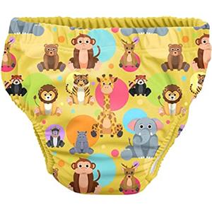 PSS! | Costume Contenitivo Bambino, Pannolino Costumino Neonato, Mare e Piscina, Stampa Savana, Taglia S, Made in Italy