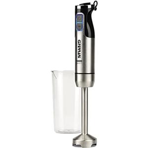 G3 Ferrari G20142 Mixer a Immersione Antelao, 1000W, Motore DC, 4 Lame INOX, Acciaio/Nero