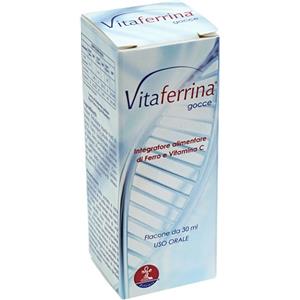 ZETEMIA Vitaferrina Gocce 30ml - Integratore con Ferro Liposomiale e Vitamina C per Bambini