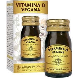 DR.GIORGINI Vitamina D Vegana - Integratore alimentare 60 Pastiglie per il benessere delle ossa