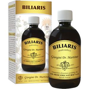 BILIARIS - Integratore Alimentare Liquido 500ml con Boldo, Carciofo, Crespino e Tarassaco per la Funzionalità Epatica