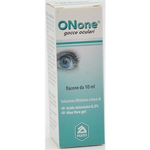 ONone Gocce Oculari 10 ml - Soluzione idratante e lubrificante con acido ialuronico e aloe vera