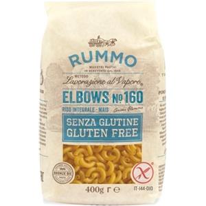 RUMMO Elbows N160 - Pasta senza glutine con Riso Integrale e Mais, 400g