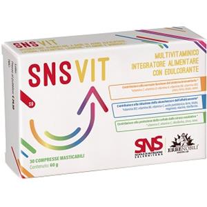 ERBENOBILI SNS VIT - Integratore Multivitaminico 30 Compresse Masticabili con Vitamine e Minerali