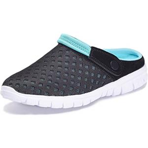 Eagsouni Uomo Donna Zoccoli Spiaggia Giardino Pantofole Scarpe da Mare Estate Sandali Scarpette Unisex Clogs Sabot Ciabatte, Nero Arancione, 40 EU