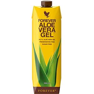 Forever Living Products Forever Aloe Vera Gel (1 litro di succo da bere), 100% puro gel di aloe vera, senza zucchero, senza aggiunta di conservanti, vitamina C