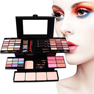 ATB-GIFT Set palette 39 colori, Cosmetics Tavolozza Trucco, Valigia per il Trucco con ombretti fard cipria fondotinta Polvere sopracciglio