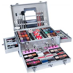 CHSEEO Kit per il Trucco Completo, Trousse Set Palette di Ombretti Make Up Cosmetics Tavolozza Occhi Valigetta per Cosmetici - Idea Regalo, Trousse Trucchi Donna, Trucchi Essence #7