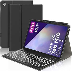 Iveoppe Tastiera con Custodia per Lenovo Tab M10