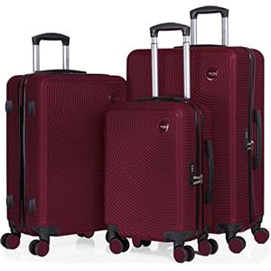 CABIN GO 5513 - Set di 3 valigie - bagaglio a mano da 55 cm, valigia media da 65 cm, valigia grande da 76 cm, in ABS rigido