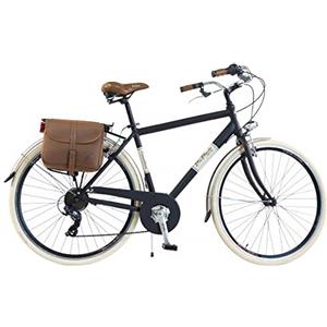 Via Veneto by Canellini Bicicletta Bici Citybike CTB Uomo Vintage Retro Via Veneto Alluminio Nero Taglia 54