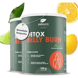 Nature's Finest by Nutrisslim Detox Belly Burn - Brucia Grassi Potenti Veloci - Dimagrante Forte Con Clorella, Estratto Carciofo e Cardo Mariano - Detox Fegato e Intestino - Naturale, Vegano