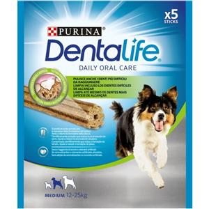 Purina Dentalife Snack Dentale per Cani Taglia Media - 5 Stick da 115 gr per Igiene Orale