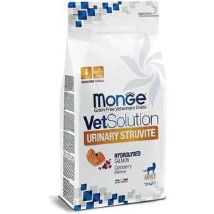 Monge VetSolution Feline Urinary Struvite Grain Free Adult Salmone 1,5 kg - Dieta veterinaria per gatti - 1° ORDINE? fino al 20% di sconto