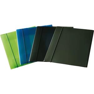 Fellowes Cartellina con Elastico in Polipropilene (PP) Grigio Fumè, 3 Lembi, 23,5x34,5 cm - Conf. 10 Pezzi