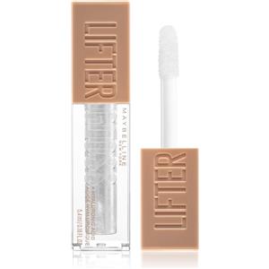 Maybelline New York Lifter Gloss - Lucidalabbra Rimpolpante e Idratante con Acido Ialuronico, Pearl (001), 5,4 ml